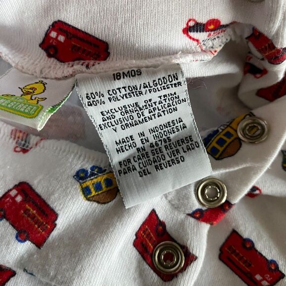 Vintage Sesame Street Vehicle Print Turtleneck Boys' 18 Months - Picture 4 of 11